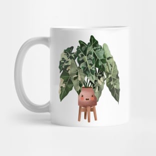 Cute Plant Illustration, Philodendron Burle Marx Variegated Mug